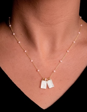 Collar de virgen Carmela Mía de baño de oro 14 K