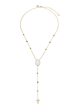 Collar de virgen Carmela Mía de baño de oro 14 K