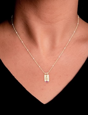 Collar de virgen Carmela Mía Religiosos con acabado baño de oro 14 K