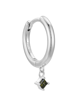 Piercing Carmela Mía Silver Circonias con acabado baño de oro blanco 14 K zirconia