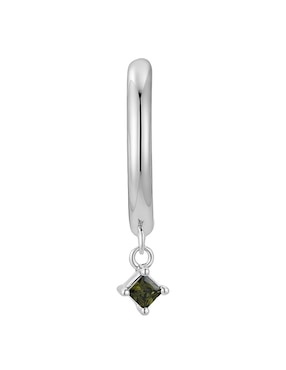 Piercing Carmela Mía Silver Circonias con acabado baño de oro blanco 14 K zirconia