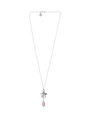 Collar con dije de flor Anante de plata P 925
