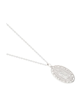 Collar con dije de virgen Anante Nube de plata P 925