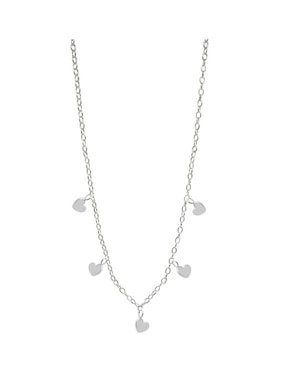 Collar de corazón Anante de plata P 925