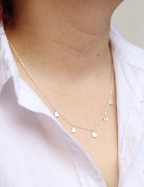 Collar de corazón Anante de plata P 925