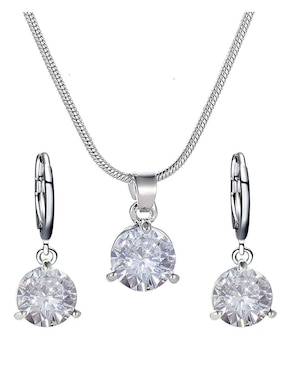 Aretes y collar Xtellar zirconia