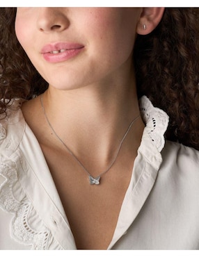Aretes y collar de mariposa Fossil Sutton cristal