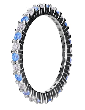 Anillo Gladkova Joyería P 925 de plata aguamarina pavé