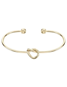 Brazalete Mink de plata 14 K con acabado chapa de oro