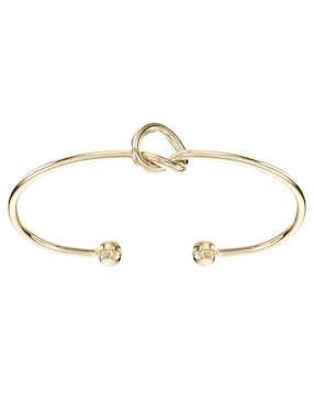 Brazalete Mink de plata 14 K con acabado chapa de oro