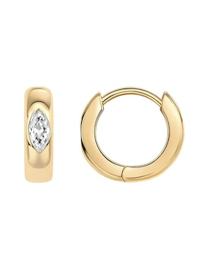 Arracadas Mink de plata P 925 con acabado brillante circonita