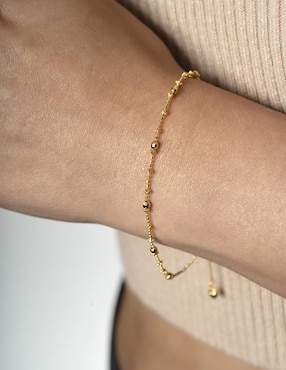 Pulsera Gladkova Joyería de plata P 925 con acabado chapa de oro