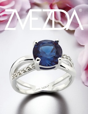 Anillo Zvezda Élan P 925 de plata circonita brillante