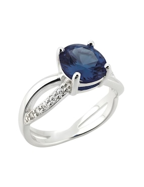 Anillo Zvezda Élan P 925 de plata circonita brillante