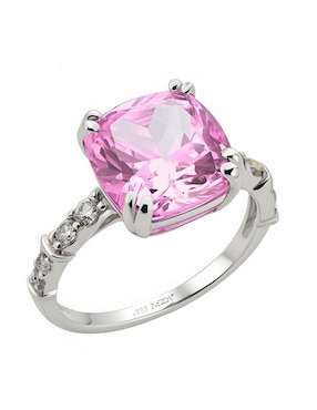 Anillo de cushion Zvezda Élan P 925 de plata circonita brillante