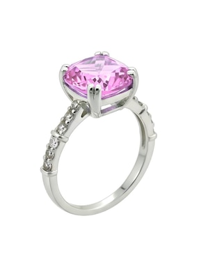 Anillo de cushion Zvezda Élan P 925 de plata circonita brillante