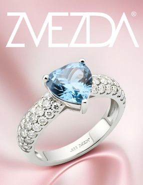 Anillo de corazón Zvezda Élan P 925 de plata circonita brillante