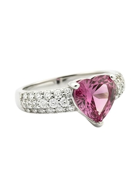 Anillo de corazón Zvezda Élan P 925 de plata circonita brillante