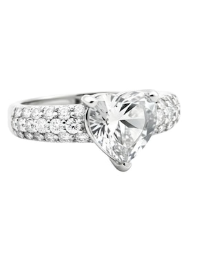 Anillo de corazón Zvezda Élan P 925 de plata circonita brillante