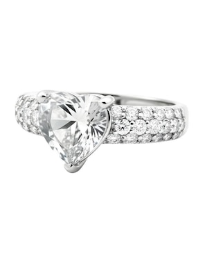 Anillo de corazón Zvezda Élan P 925 de plata circonita brillante