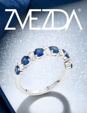 Anillo Zvezda Élan P 925 de plata circonita brillante