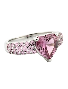 Anillo de corazón Zvezda Élan P 925 de plata circonita brillante