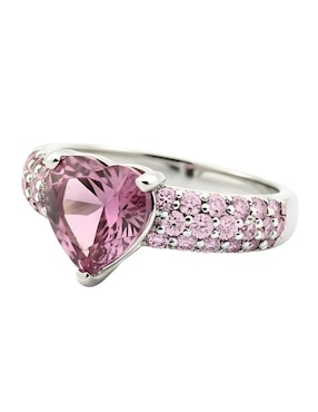 Anillo de corazón Zvezda Élan P 925 de plata circonita brillante
