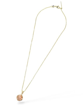 Aretes y collar de rombo OG 18 K Zirconia