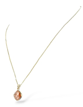 Aretes y collar de rombo OG 18 K Zirconia
