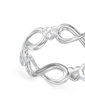 Anillo de infinito Guess Love Bites circonita pavé