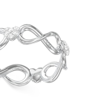 Anillo de infinito Guess Love Bites circonita pavé