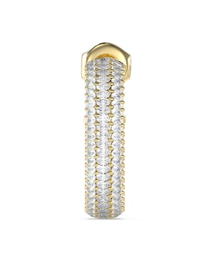 Aretes de aro redondos Guess con acabado pavé circonita