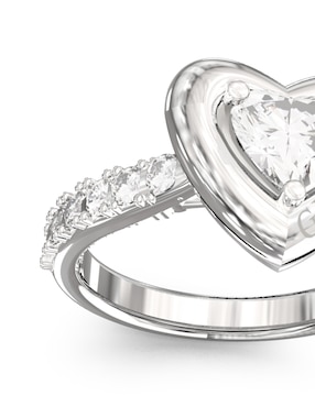 Anillo de corazón Guess Beloved circonita pavé