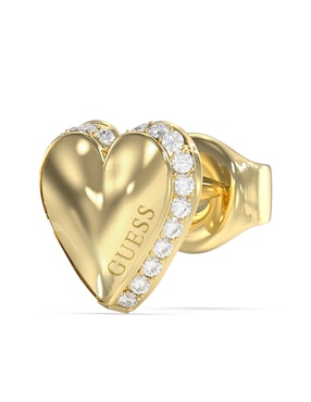 Aretes de corazón Guess con acabado pavé circonita
