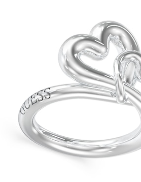 Anillo de corazón Guess Love Bites brillante
