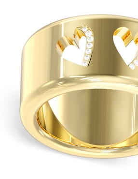 Anillo de corazón Guess By Your Side circonita pavé