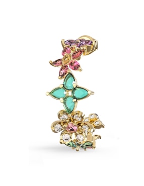 Aretes de flor Guess con acabado pavé circonita