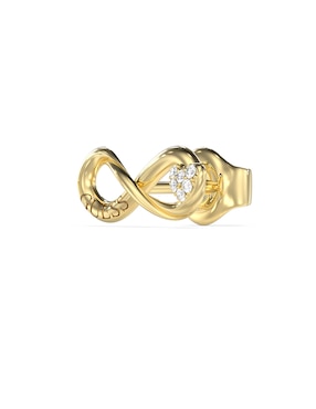 Aretes de infinito Guess con acabado pavé circonita