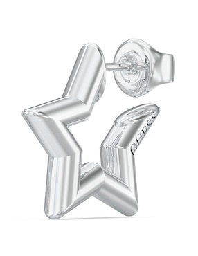 Aretes de estrella Guess con acabado brillante