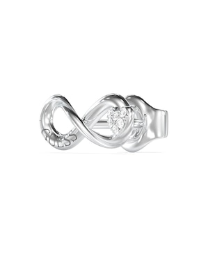 Aretes de infinito Guess con acabado pavé circonita