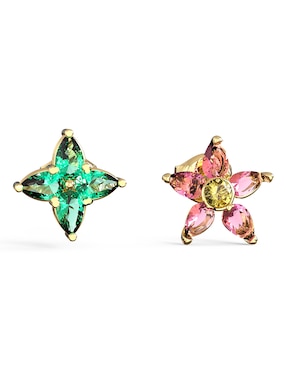 Aretes cortos de estrella Guess Secret garden con acabado pavé circonita