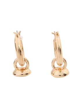 Aretes cortos Anne Klein con acabado pulido perla