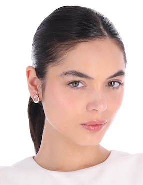 Set de aretes Anne Klein con acabado pavé