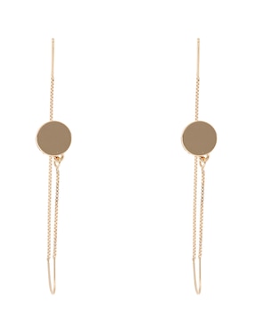 Aretes largos Dkny con acabado pulido