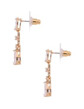 Aretes cortos Anne Klein con acabado pavé zirconia cúbica