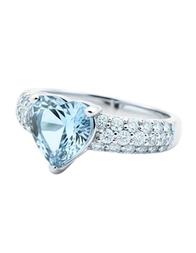Anillo de corazón Zvezda Élan P 925 de plata circonita brillante