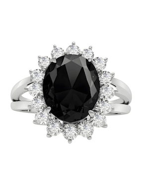 Anillo oval Zvezda Élan P 925 de plata circonita brillante