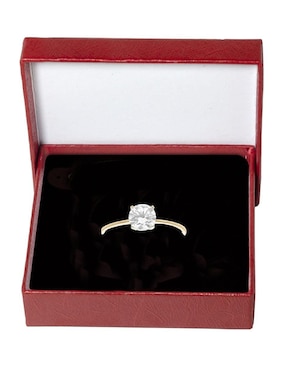 Anillo Horoz 10 k de oro zirconia pulido