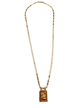 Collar con dije de signo zodiacal Nira Constelaciones de oro laminado 10 K