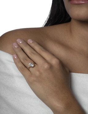 Anillo Gladkova Joyería 14 k de oro moissanita brillante